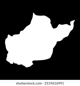 Mapa del distrito de Balakan, división administrativa de Azerbaiyán.