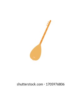 icono de ilustración de color de balalaika sobre fondo blanco