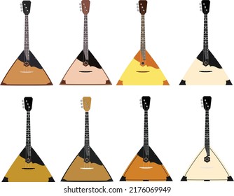 Paquete de modelos de vectores de Guitars de Balalaika