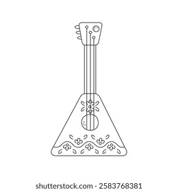 Balalaika. Hand drawn clip art for your project.