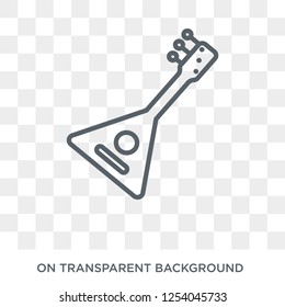 Balalaika icon. Balalaika design concept from Music collection. Simple element vector illustration on transparent background.