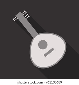 Balalaika icon. Flat illustration of balalaika vector icon for web