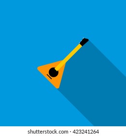 Balalaika icon in flat style 