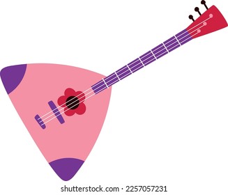 Balalaika icon. Old russian string instrument symbol