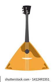 Balalaika icon on white background. Musical instrument icon. Vector illustration.