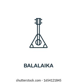 Balalaika icon from russia collection. Simple line Balalaika icon for templates, web design and infographics
