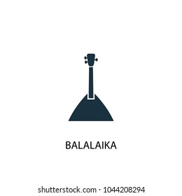 balalaika icon. Simple element illustration. balalaika concept symbol design from Russia collection. Can be used for web and mobile.