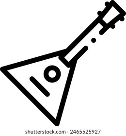 balalaika icon. Thin Linear Style Design Isolated On White Background