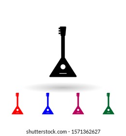 Balalaika multi color icon. Simple glyph, flat vector of russia icons for ui and ux, website or mobile application