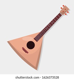 balalaika music instrument isolated vector illustration