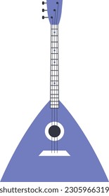 Balalaika. National Russian folk stringed musical instrument.