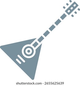 Balalaika, Vektorsymbol. Kann für Druck-, Mobil- und Web-Anwendungen verwendet werden.