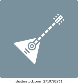 Icono de Vector Balalaika. Se puede utilizar para aplicaciones de impresión, móviles y de Web.