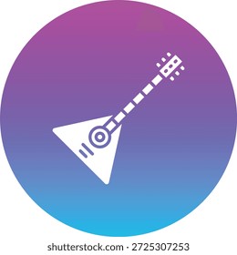 Icono de Vector Balalaika. Se puede utilizar para aplicaciones de impresión, móviles y de Web.