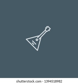 Balalaika vector icon. Balalaika concept stroke symbol design. Thin graphic elements vector illustration, outline pattern for your web site design, logo, UI. EPS 10.