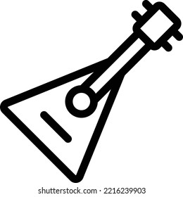 balalaika Vector illustration on a transparent background. Premium quality symmbols. Thin line vector icons for concept and graphic design. 

