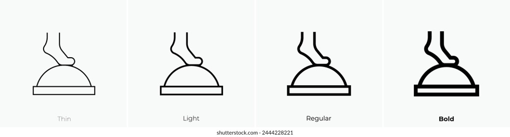 balance ball icon. Thin, Light Regular And Bold style design isolated on white background