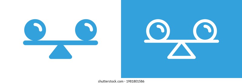 Ilustración vectorial de icono de balanceo