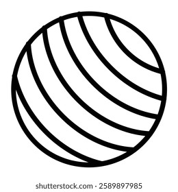 Balance Ball Vector Line Icon Design For Personal And Commercial Use