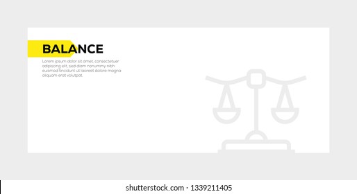 BALANCE BANNER CONCEPT