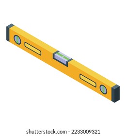 Icono de barra de balance vector isométrico. Construcción de muros. Edificio de la casa