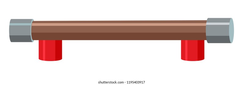 A balance bar playground equipment illustration