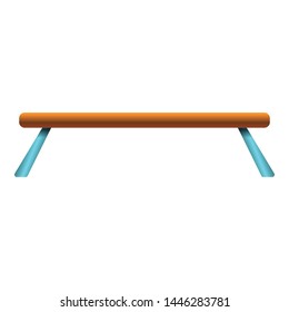 Balance Beam Icon. Cartoon Of Balance Beam Vector Icon For Web Design Isolated On White Background