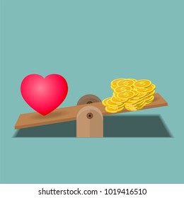 Balance between love and work.
