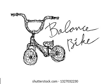 balance bike - vector
