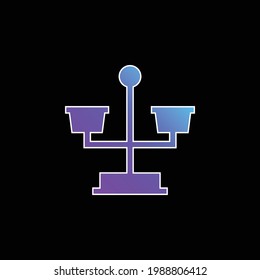 Balance blue gradient vector icon