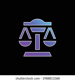 Icono de vector de gradiente azul