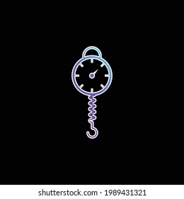 Icono de vector de gradiente azul