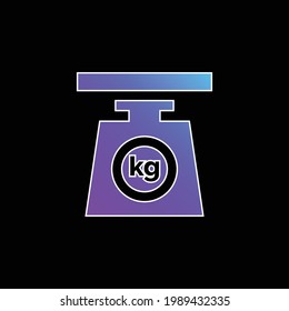 Balance blue gradient vector icon