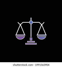 Balance blue gradient vector icon
