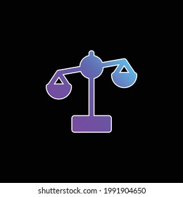 Balance blue gradient vector icon