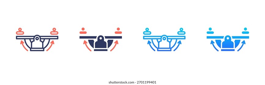 Paquete De Iconos De Tablero De Equilibrio En Varios Estilos