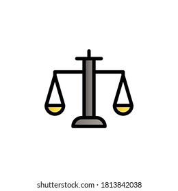 Icono de vector de gradiente de color de balance