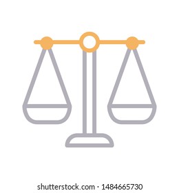 balance colour line vector icon