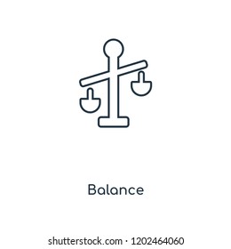 Balance concept line icon. Linear Balance concept outline symbol design. This simple element illustration can be used for web and mobile UI/UX.