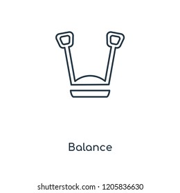 Balance concept line icon. Linear Balance concept outline symbol design. This simple element illustration can be used for web and mobile UI/UX.