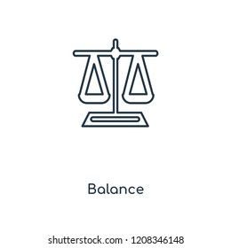 Balance concept line icon. Linear Balance concept outline symbol design. This simple element illustration can be used for web and mobile UI/UX.