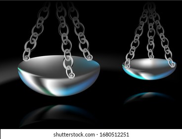 balance. dark abstract vector background 