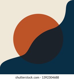 Balance Day and Night Abstract illustration 