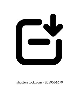 Balance deduction. Vector illustration of reduced balance icon, no menu for payment via digital wallet. Isolated on a blank background which can be edited and changed colors.