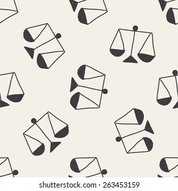 balance doodle drawing seamless pattern background