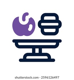balance dual tone icon. Sleek and modern vector icon for websites, mobile apps, marketing materials, and corporate design. Fully scalable and ready to use.