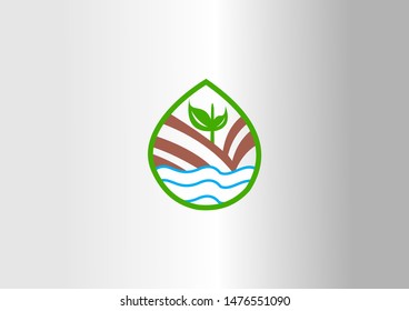 balance eco vector logo illustration on white background