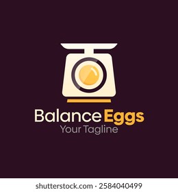 Balance Eggs Logo Design Template. Good for Business, Agency, Community and Organization
