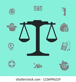 the balance in equilibrium vector illustration