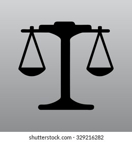 the balance in equilibrium vector illustration